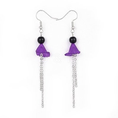 Acrylic Dangle Earrings EJEW-JE03186-02-1