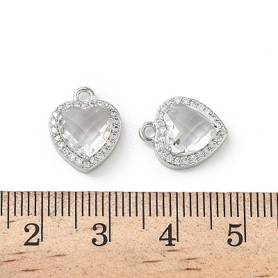 Brass Micro Pave Cubic Zirconia Pendants KK-L250-03P-01-1
