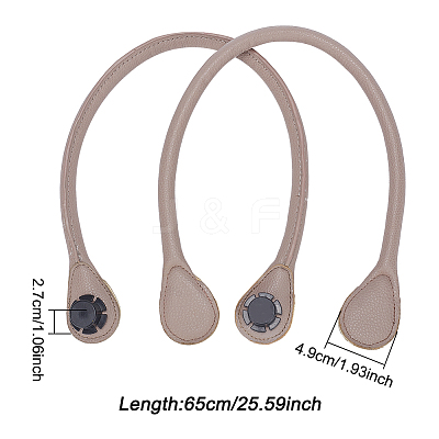 PU Imitation Leather Bag Handles FIND-WH0033-61B-1