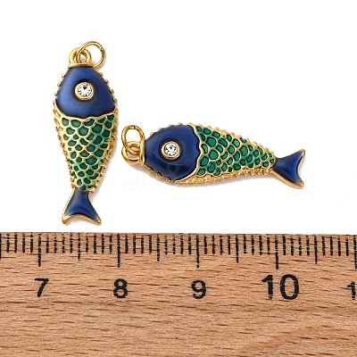 304 Stainless Steel Enamel Pendants STAS-H475-07G-1