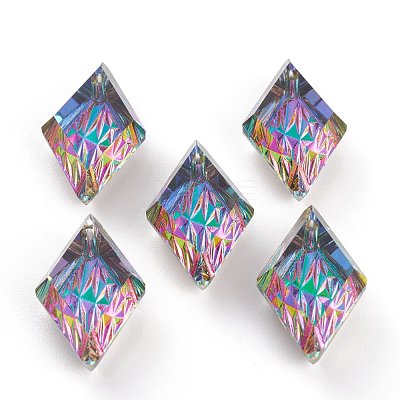 Embossed Glass Rhinestone Pendants GLAA-J101-04B-001VO-1