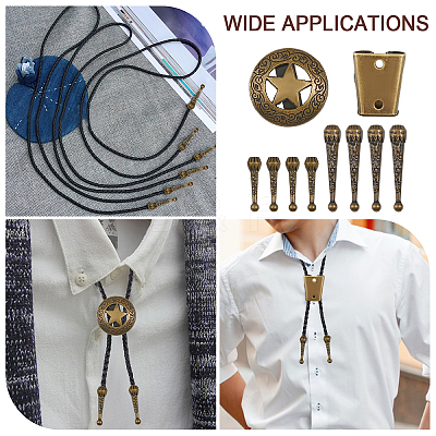 DIY Bolo Tie Jewelry Making Finding Kit DIY-CA0005-42AB-1