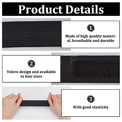 Adjustable Nylon Elastic Melt Band with Magic Tape AJEW-WH0475-72-1