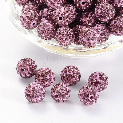 Pave Disco Ball Beads RB-A130-10mm-4-1