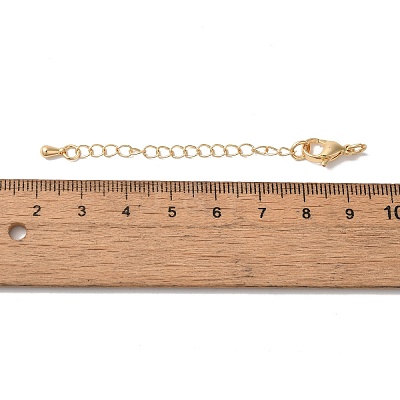 Rack Plating Brass Ends with Chain and Clasps KK-F873-01LG-01-1
