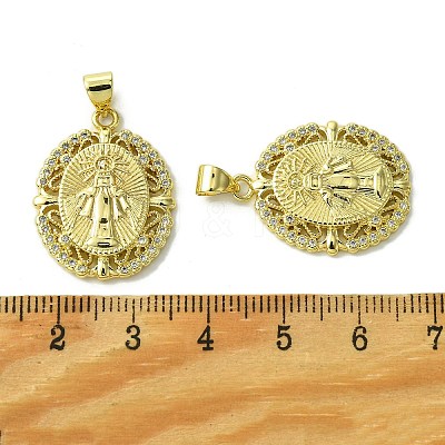Brass Micro Pave Cubic Zirconia Pendants KK-H472-53M-G-1