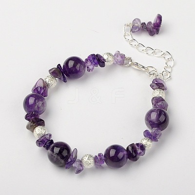 Amethyst Bracelets X-BJEW-JB01391-02-1