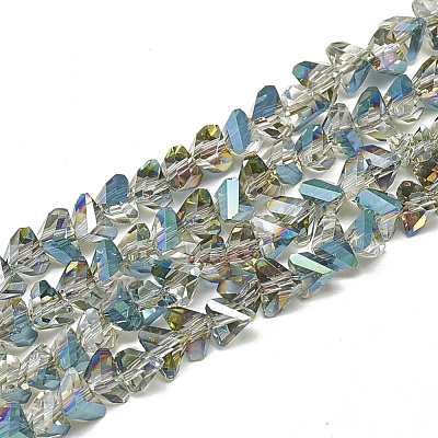 Electroplate Glass Beads Strands EGLA-Q103-A05-1