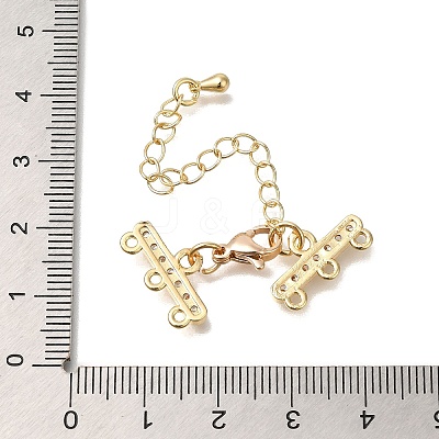 Rack Plating Brass Lobster Claw Clasps KK-F883-18G-1