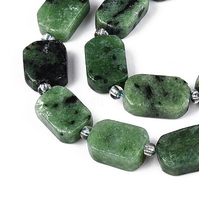 Natural Ruby in Zoisite Beads Strands G-T138-26A-09-1