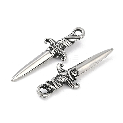 316 Surgical Stainless Steel Pendants STAS-G349-13AS-1