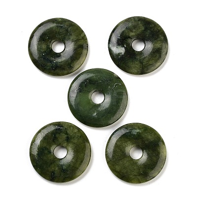 Natural Southern Jade Pendants G-K099-40mm-03-1