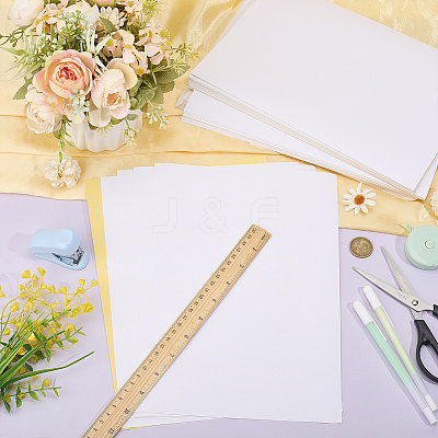 100 Sheets A4 Self-Adhesive Printable Sticker Paper AJEW-GO0002-85-1