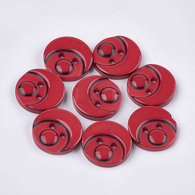 Resin Buttons BUTT-Q041-06A-07-1