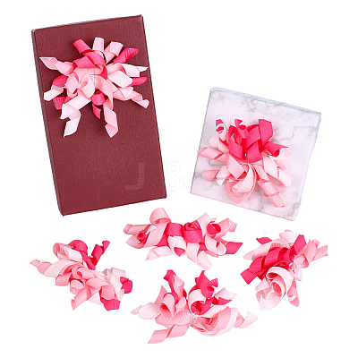 16Pcs Flower Polyester Ornament DIY-HY0003-34A-1