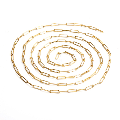 Brass Paperclip Chains CHC-L044-01B-G-1