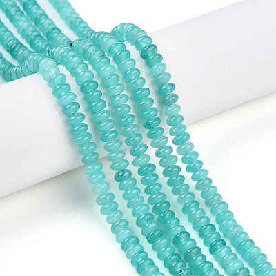 Dyed Natural White Jade Beads Strands X-G-T139-57A-06-1