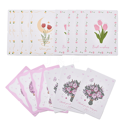40 Sheets 4 Styles Paper Invitations Greeting Card AJEW-FS0001-26-1