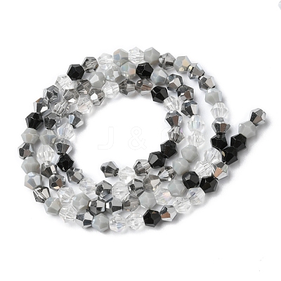 Electroplate Glass Beads Strands EGLA-D018-02C-1