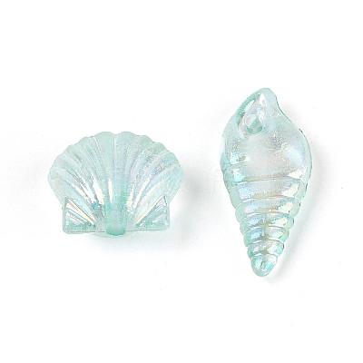Ocean Theme Transparent Acrylic Beads TACR-T028-69-01B-1