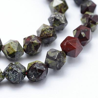 Natural Dragon Blood Beads Strands G-F523-49-6mm-1