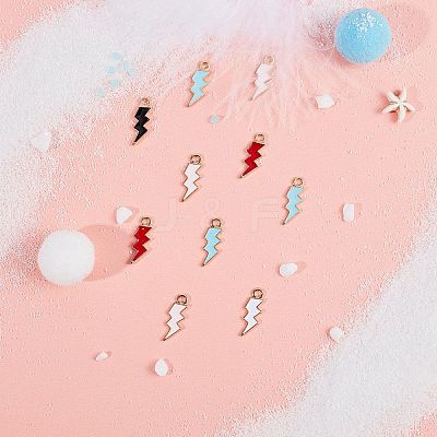 Alloy Enamel Pendants ENAM-SC0001-22G-1