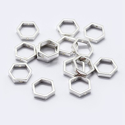 925 Sterling Silver Bead Frames STER-F036-12S-8.5x7.5-1
