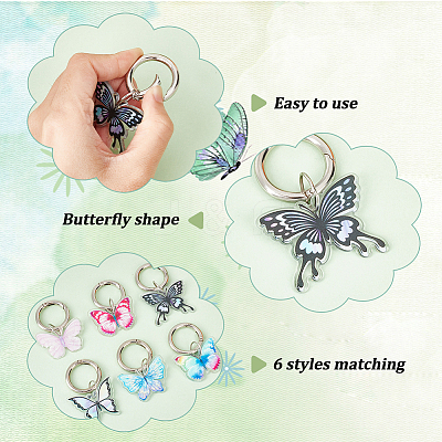 Printed Acrylic Shoe Charms PALLOY-AB00080-1