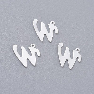 201 Stainless Steel Pendants X-STAS-O098-03S-W-1