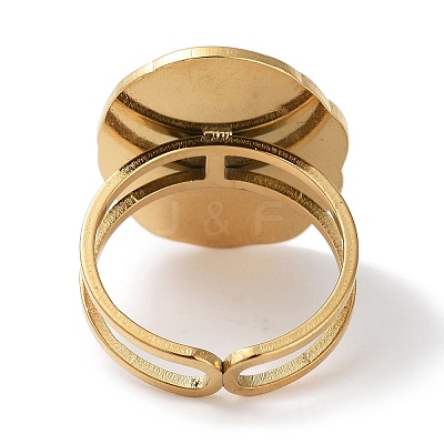 Ion Plating(IP) 304 Stainless Steel Ring RJEW-B059-12G-02-1