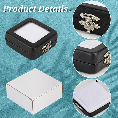 3Pcs PU Imitation Leather Loose Diamond Boxes CON-GF0001-14-1