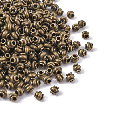 Tibetan Style Alloy Spacer Beads TIBEB-S039-040AB-NR-1