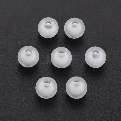 Frosted Acrylic Beads X-FACR-Q006-8mm-01-1