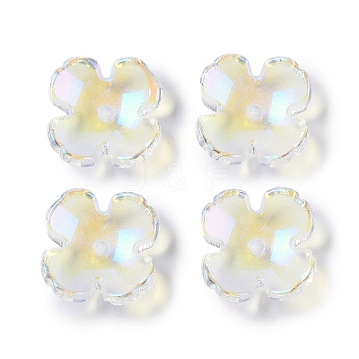 Electroplate Glass Bead Caps GLAA-S202-11-1