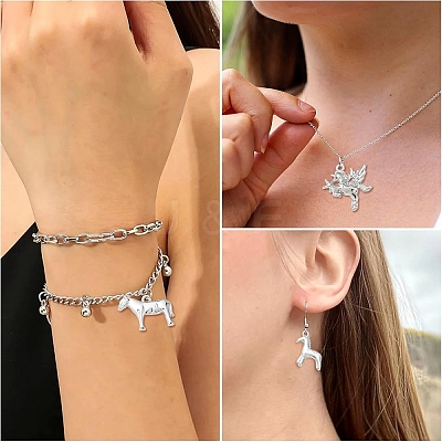30Pcs 6 Styles Alloy Pendants FIND-YW0012-69-1