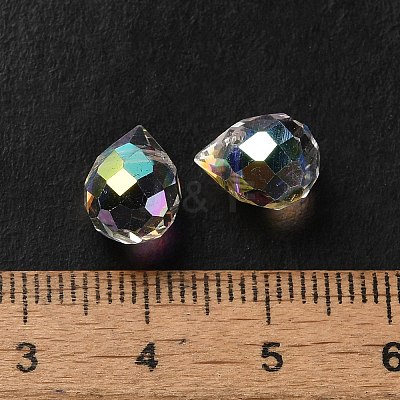 Electroplated Glass Beads GLAA-K062-01A-FR05-1