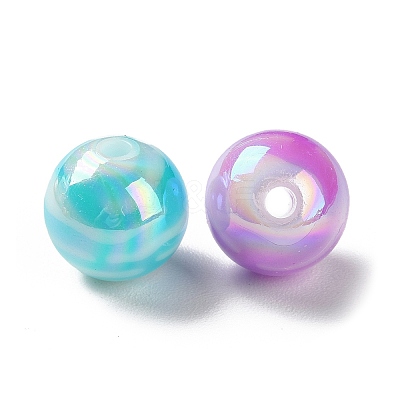 AB Color Plated Acrylic Beads SACR-I005-13B-1