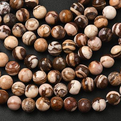 Natural Australian Agate Round Bead Strands G-M272-02-10mm-1
