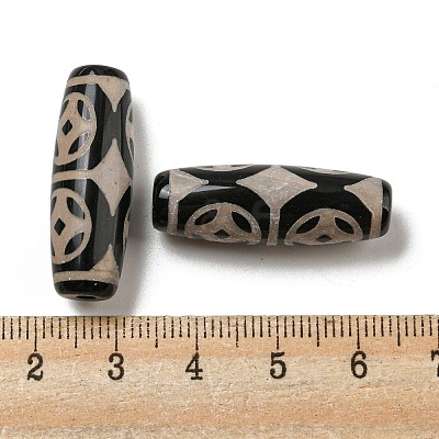 Tibetan Style dZi Beads Strands G-P526-B04-1
