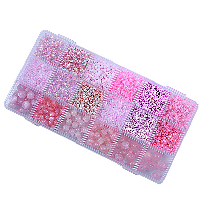 DIY 18 Style Resin & Acrylic Beads Jewelry Making Finding Kit DIY-NB0012-04I-1