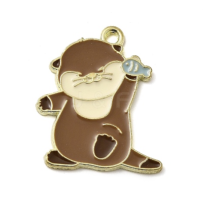 Golden Plated Alloy Enamel Pendants LS-ENAM-L049-02G-02-1