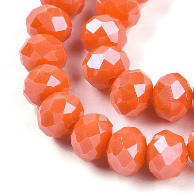Electroplate Glass Beads Strands EGLA-A034-P8mm-A29-1