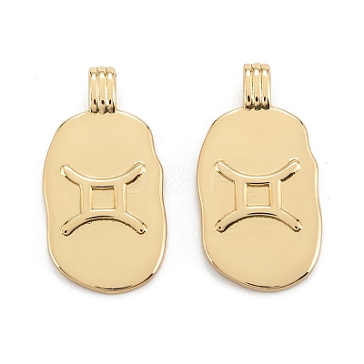 Brass Pendants KK-O140-20G-07-1