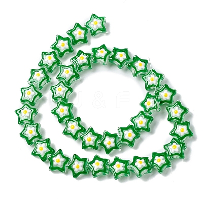 Transparent Glass Beads Strands LAMP-K037-07A-1