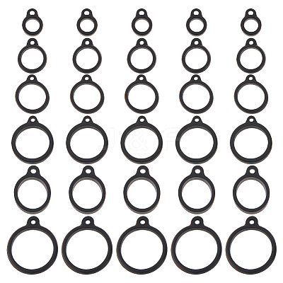 60Pcs 6 Style Anti-Lost Silicone Rings Holder SIL-DR0001-04-1