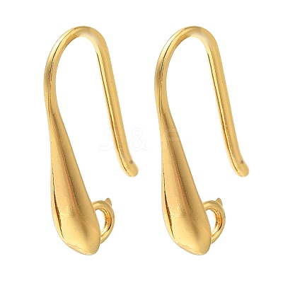Rack Plating Brass Earring Hooks KK-C081-06G-1