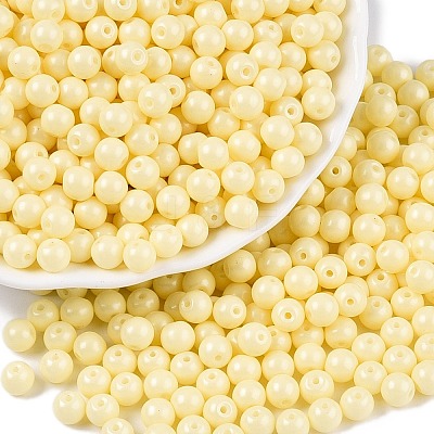 Opaque Baking Paint Glass Beads DGLA-T004-02C-1
