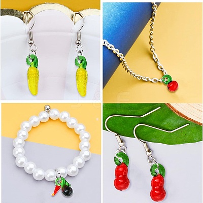 Thanksgiving Charms Lampwork Pendants LAMP-CJ0001-21-1