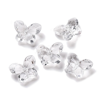 Transparent Acrylic Beads X-OACR-M011-08-1