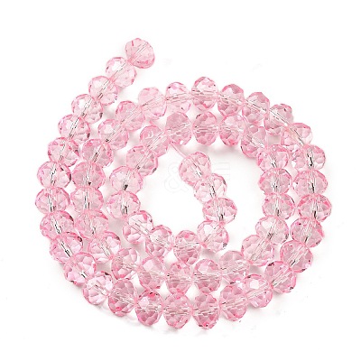 Transparent Baking Paint Glass Beads X1-DGLA-A034-T8mm-D09-1